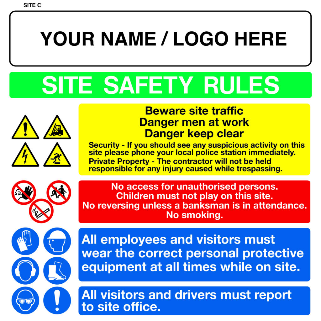Construction Site Safety Sign – Jackson Screen Print | Expert Screen ...